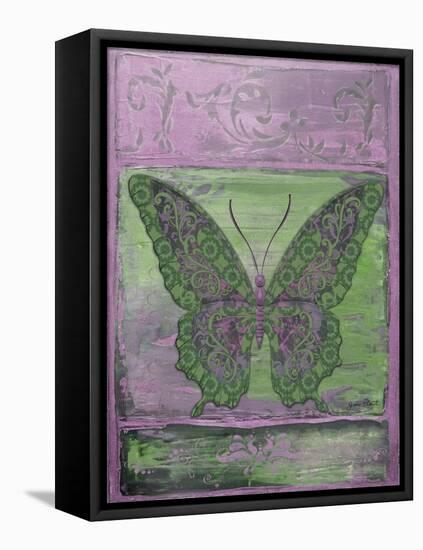 Fantasy Butterfly-Purple-Jean Plout-Framed Stretched Canvas