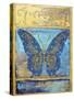 Fantasy Butterfly-Yellow-Jean Plout-Stretched Canvas