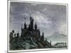 Fantasy Castle in Moonlight I, 1820-1876-George Sand-Mounted Giclee Print
