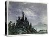 Fantasy Castle in Moonlight I, 1820-1876-George Sand-Stretched Canvas