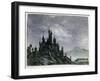Fantasy Castle in Moonlight I, 1820-1876-George Sand-Framed Giclee Print