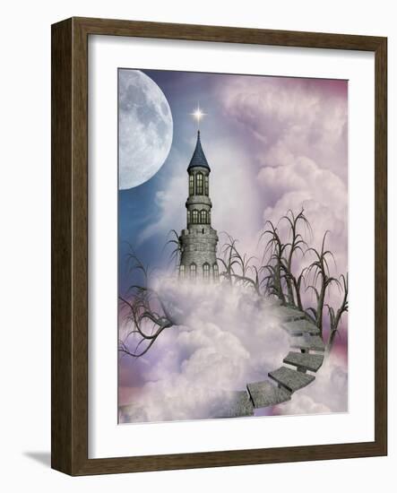 Fantasy Castle-justdd-Framed Art Print