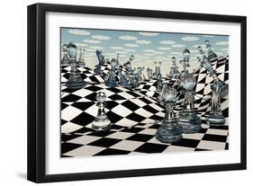 Fantasy Chess-rolffimages-Framed Art Print