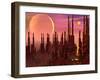 Fantasy City - 3D Render-Elenarts-Framed Art Print