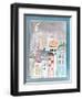 Fantasy Cityscape with Cat on Roof-Effie Zafiropoulou-Framed Giclee Print