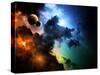 Fantasy Deep Space Nebula with Planet-HomeArt-Stretched Canvas