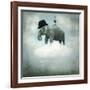 Fantasy Elephant Flying-ValentinaPhotos-Framed Art Print