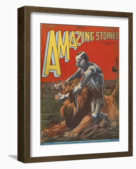 Fantasy Fiction, Robot-null-Framed Art Print