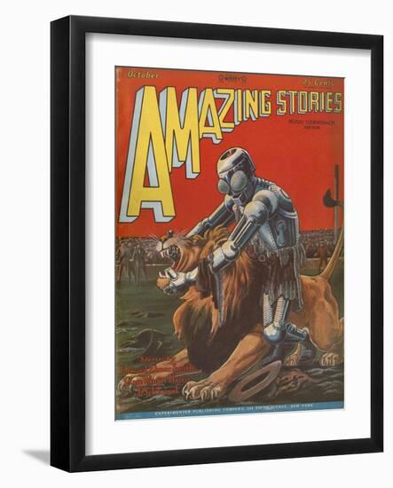 Fantasy Fiction, Robot-null-Framed Art Print