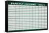 Fantasy Football Draft-Trends International-Framed Stretched Canvas