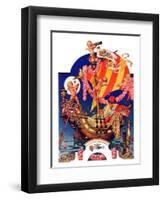 "Fantasy Honeymoon,"June 20, 1936-Joseph Christian Leyendecker-Framed Premium Giclee Print