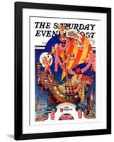 "Fantasy Honeymoon," Saturday Evening Post Cover, June 20, 1936-Joseph Christian Leyendecker-Framed Giclee Print