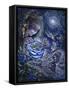 Fantasy In Blue-Josephine Wall-Framed Stretched Canvas