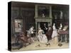 Fantasy Interior with the Family of Jan Van Goyen-Jan Havicksz Steen-Stretched Canvas