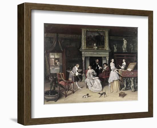 Fantasy Interior with the Family of Jan Van Goyen-Jan Havicksz Steen-Framed Giclee Print