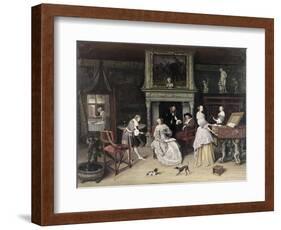 Fantasy Interior with the Family of Jan Van Goyen-Jan Havicksz Steen-Framed Giclee Print