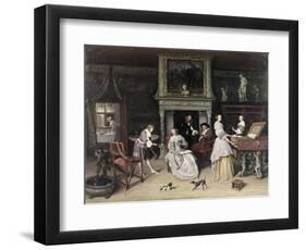 Fantasy Interior with the Family of Jan Van Goyen-Jan Havicksz Steen-Framed Giclee Print