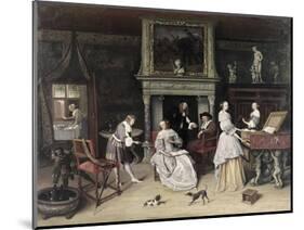 Fantasy Interior with the Family of Jan Van Goyen-Jan Havicksz Steen-Mounted Giclee Print