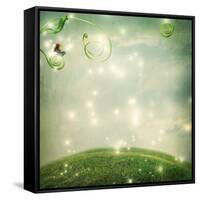 Fantasy Landscape with Small Snail-Melpomene-Framed Stretched Canvas