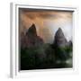 Fantasy Mountain Landscape-lilkar-Framed Premium Giclee Print