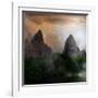 Fantasy Mountain Landscape-lilkar-Framed Art Print