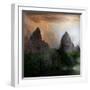 Fantasy Mountain Landscape-lilkar-Framed Art Print