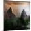 Fantasy Mountain Landscape-lilkar-Mounted Art Print