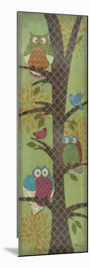 Fantasy Owls Panel I-Paul Brent-Mounted Premium Giclee Print