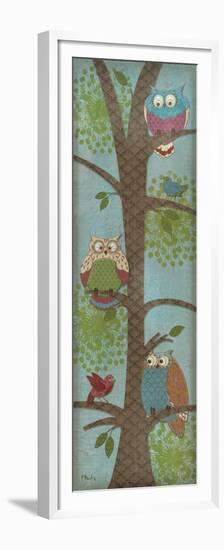 Fantasy Owls Panel II-Paul Brent-Framed Premium Giclee Print