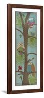 Fantasy Owls Panel II-Paul Brent-Framed Art Print