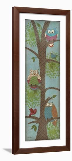Fantasy Owls Panel II-Paul Brent-Framed Art Print