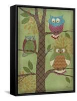 Fantasy Owls Vertical I-Paul Brent-Framed Stretched Canvas