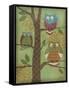 Fantasy Owls Vertical I-Paul Brent-Framed Stretched Canvas