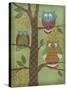 Fantasy Owls Vertical I-Paul Brent-Stretched Canvas