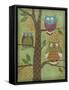 Fantasy Owls Vertical I-Paul Brent-Framed Stretched Canvas