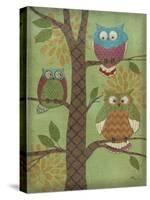 Fantasy Owls Vertical I-Paul Brent-Stretched Canvas