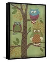 Fantasy Owls Vertical I-Paul Brent-Framed Stretched Canvas