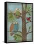 Fantasy Owls Vertical II-Paul Brent-Framed Stretched Canvas