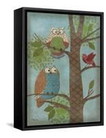 Fantasy Owls Vertical II-Paul Brent-Framed Stretched Canvas