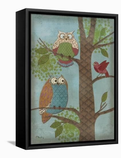 Fantasy Owls Vertical II-Paul Brent-Framed Stretched Canvas
