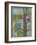 Fantasy Owls Vertical II-Paul Brent-Framed Art Print