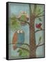 Fantasy Owls Vertical II-Paul Brent-Framed Stretched Canvas
