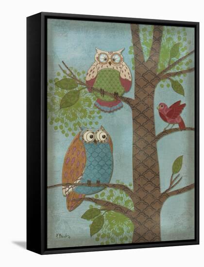 Fantasy Owls Vertical II-Paul Brent-Framed Stretched Canvas