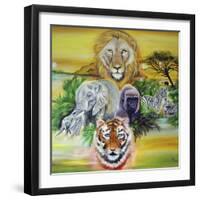 Fantasy Safari-Sue Clyne-Framed Giclee Print