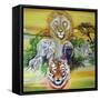 Fantasy Safari-Sue Clyne-Framed Stretched Canvas