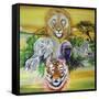 Fantasy Safari-Sue Clyne-Framed Stretched Canvas