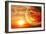 Fantasy Sunset And Maya Calendar-frenta-Framed Premium Giclee Print