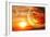 Fantasy Sunset And Maya Calendar-frenta-Framed Premium Giclee Print