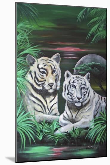 Fantasy Tigers-Sue Clyne-Mounted Giclee Print