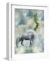 Fantasy White Horse-justdd-Framed Art Print